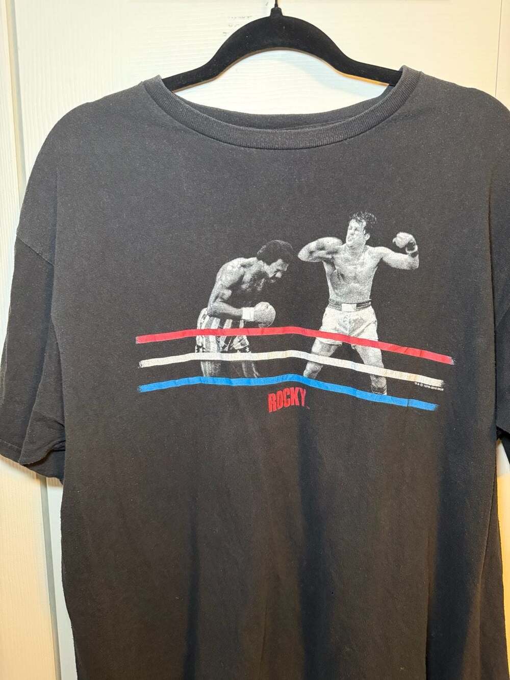 MGM Rocky Balboa vs Apollo Creed Boxing Movie Graphic T-Shirt